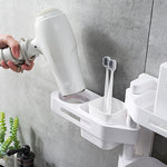 Rotating Wall-Mounted Storage Box – Punch-Free Organizer for Kitchen and Bathroom