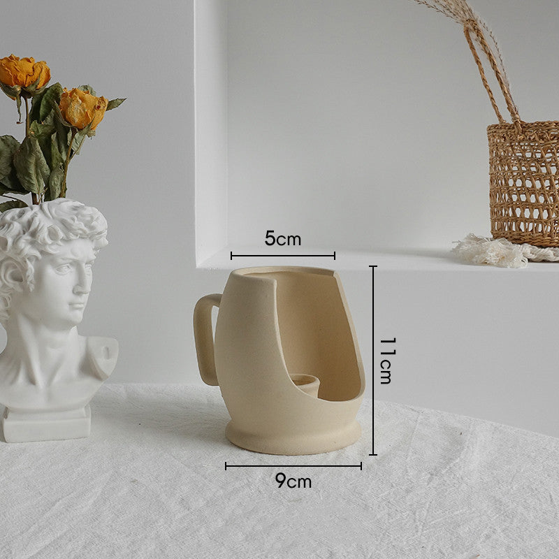 Simple Ceramic Vases – Minimalist Art Vases for Dried Flower Arrangements and Home Decoration