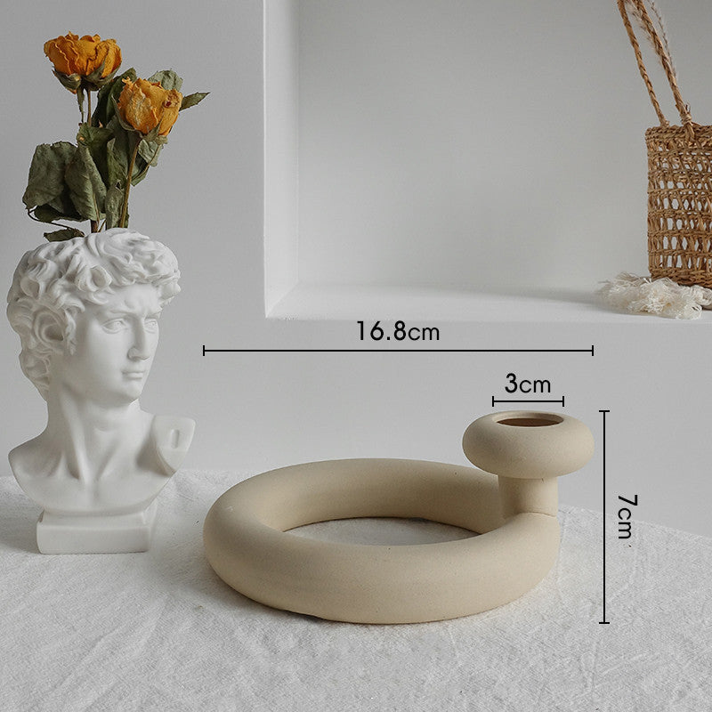 Simple Ceramic Vases – Minimalist Art Vases for Dried Flower Arrangements and Home Decoration