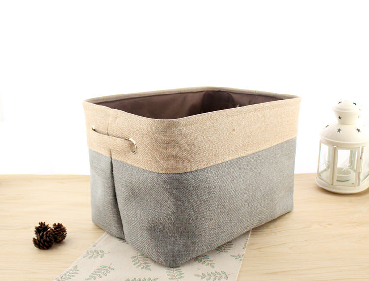 Nordic Fabric Storage Box Cotton And Linen Folding Storage Box