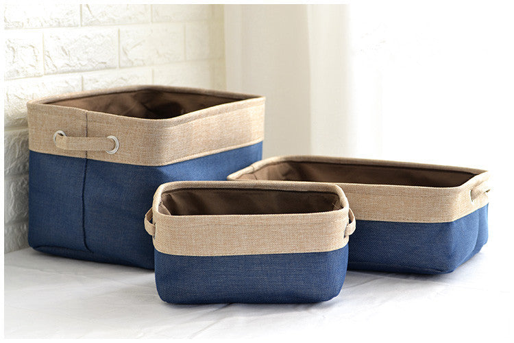 Nordic Fabric Storage Box Cotton And Linen Folding Storage Box