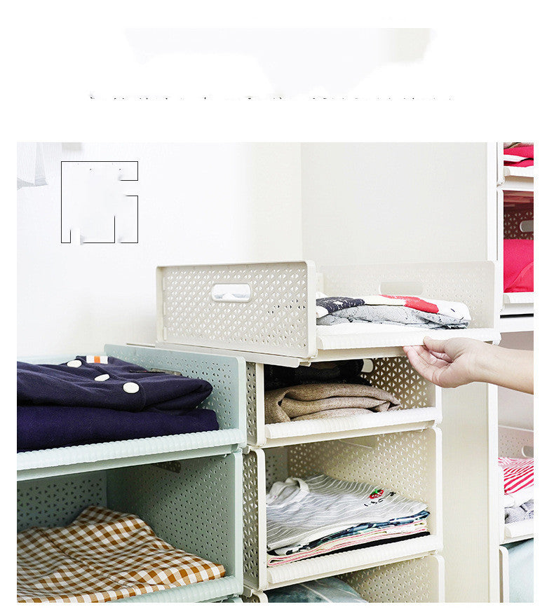 Space-Saving Drawer Rack – Wardrobe Organizer for Dorms and Closets