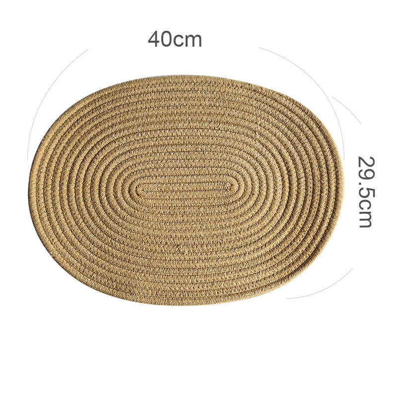 Pure Cotton Placemats and Coasters Set – Heat Resistant Table Mats & Potholders