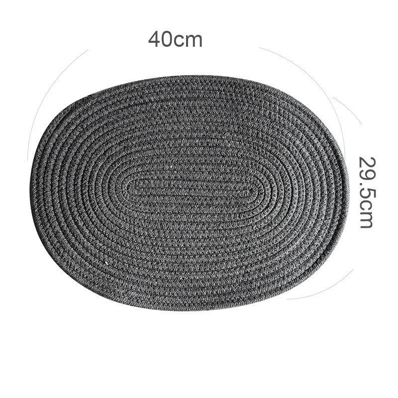 Pure Cotton Placemats and Coasters Set – Heat Resistant Table Mats & Potholders