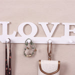 LOVE-Themed Over-the-Door Coat Hook – Space-Saving Wall Organizer