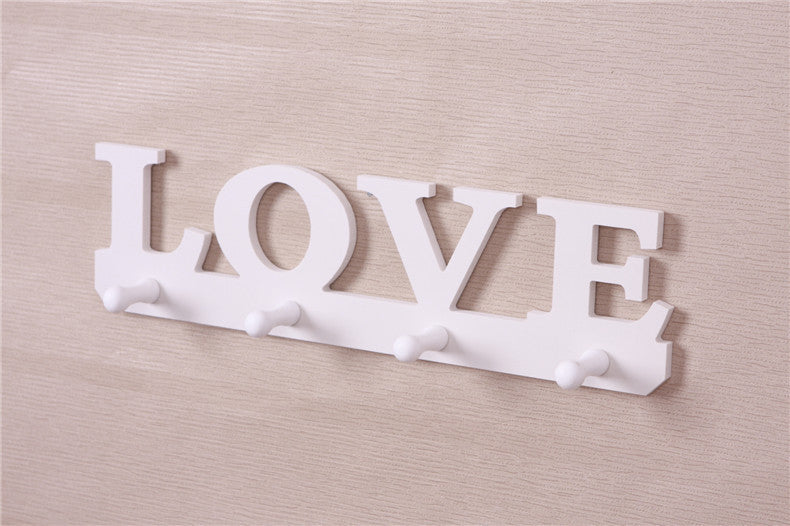 LOVE-Themed Over-the-Door Coat Hook – Space-Saving Wall Organizer