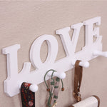 LOVE-Themed Over-the-Door Coat Hook – Space-Saving Wall Organizer