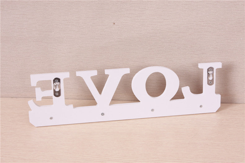 LOVE-Themed Over-the-Door Coat Hook – Space-Saving Wall Organizer