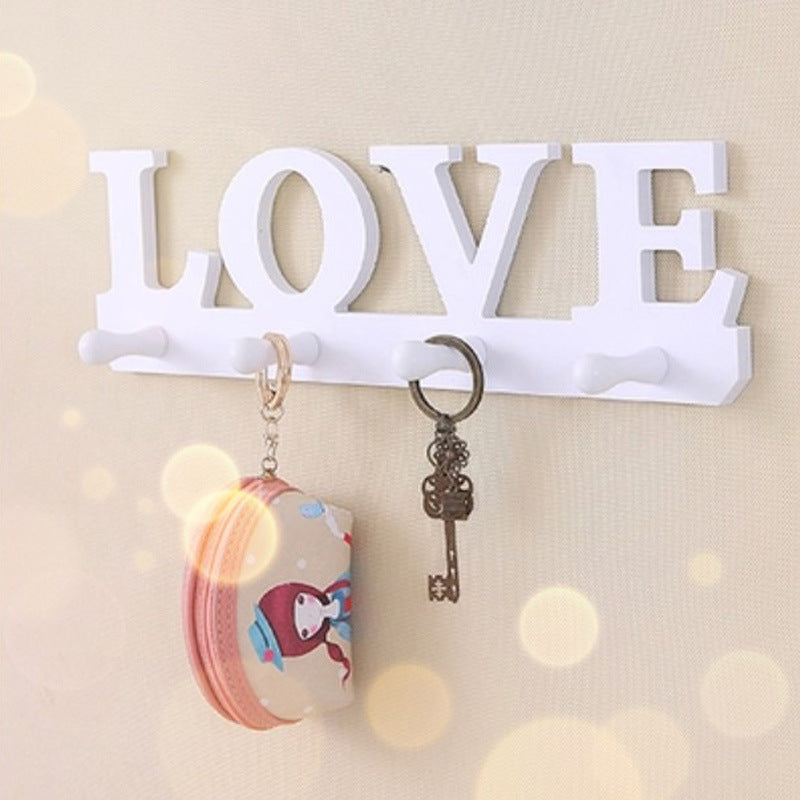 LOVE-Themed Over-the-Door Coat Hook – Space-Saving Wall Organizer