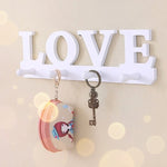 LOVE-Themed Over-the-Door Coat Hook – Space-Saving Wall Organizer