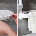 Rotating Wall-Mounted Storage Box – Punch-Free Organizer for Kitchen and Bathroom