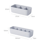 Plastic Storage Organizer Box – Socks, Underwear, and Bra Drawer Organizer for Home and Bathroom