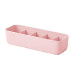 Plastic Storage Organizer Box – Socks, Underwear, and Bra Drawer Organizer for Home and Bathroom