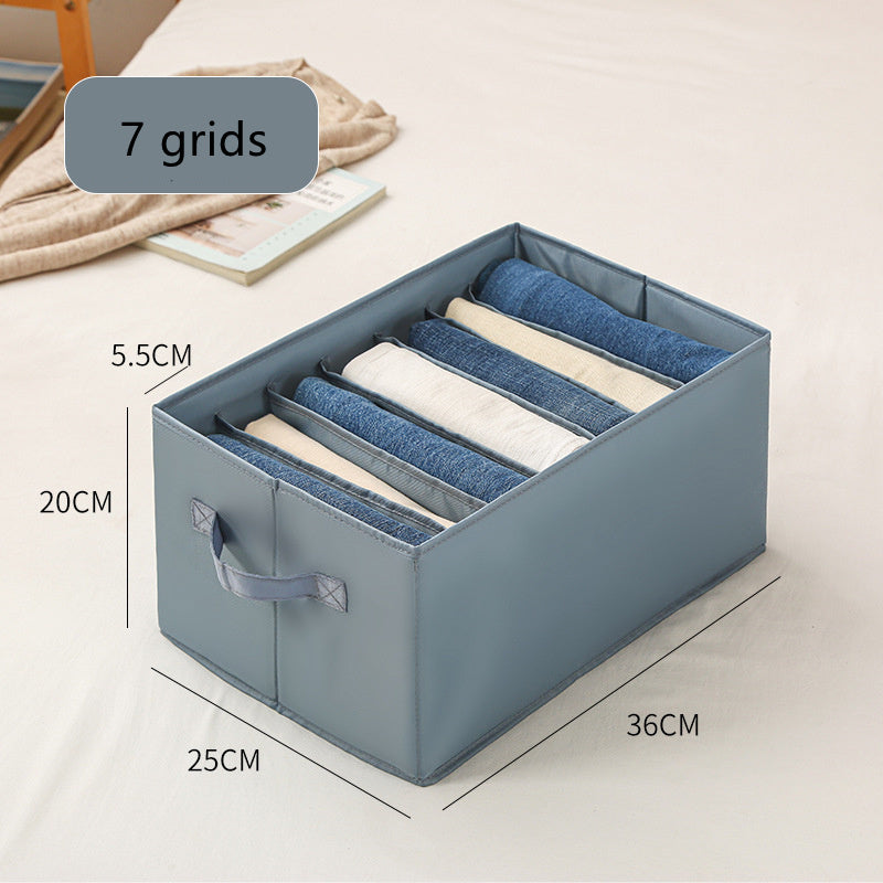 Denim Pants Drawer Organizer Box – Clothes Storage for Closet