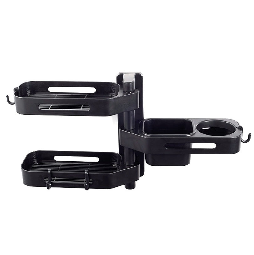 Rotating Wall-Mounted Storage Box – Punch-Free Organizer for Kitchen and Bathroom