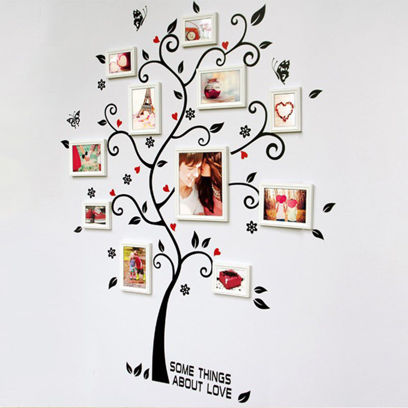 DIY Family Tree Wall Stickers – Removable Photo Frame Wall Decals for Home Decoration