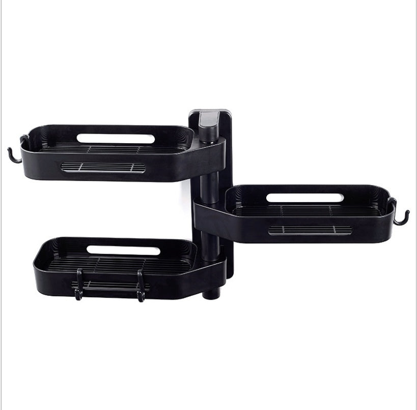 Rotating Wall-Mounted Storage Box – Punch-Free Organizer for Kitchen and Bathroom