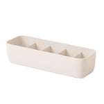 Plastic Storage Organizer Box – Socks, Underwear, and Bra Drawer Organizer for Home and Bathroom
