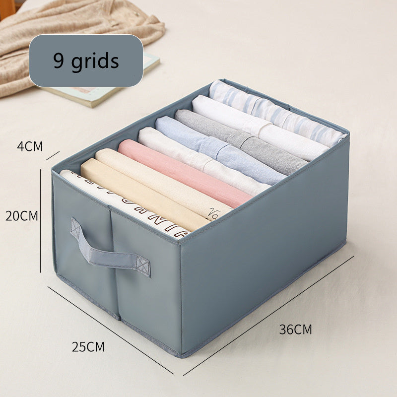 Denim Pants Drawer Organizer Box – Clothes Storage for Closet