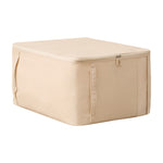 Cotton Linen Storage Bag with Window – Clothes & Quilt Organizer