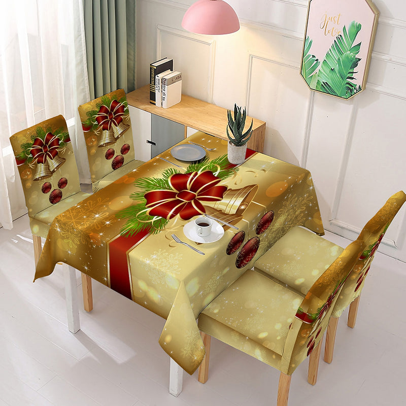 Toalha de mesa decorativa para Natal Ofert - Faça um banquete digno Nessa data tão especial